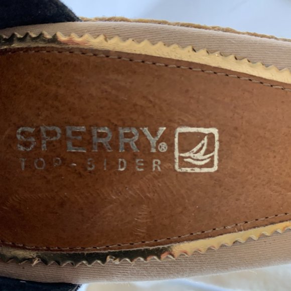 SPERRY Top-Sider Classic Ankle Tied Wedge Sandal Sz 10M - Picture 4 of 11